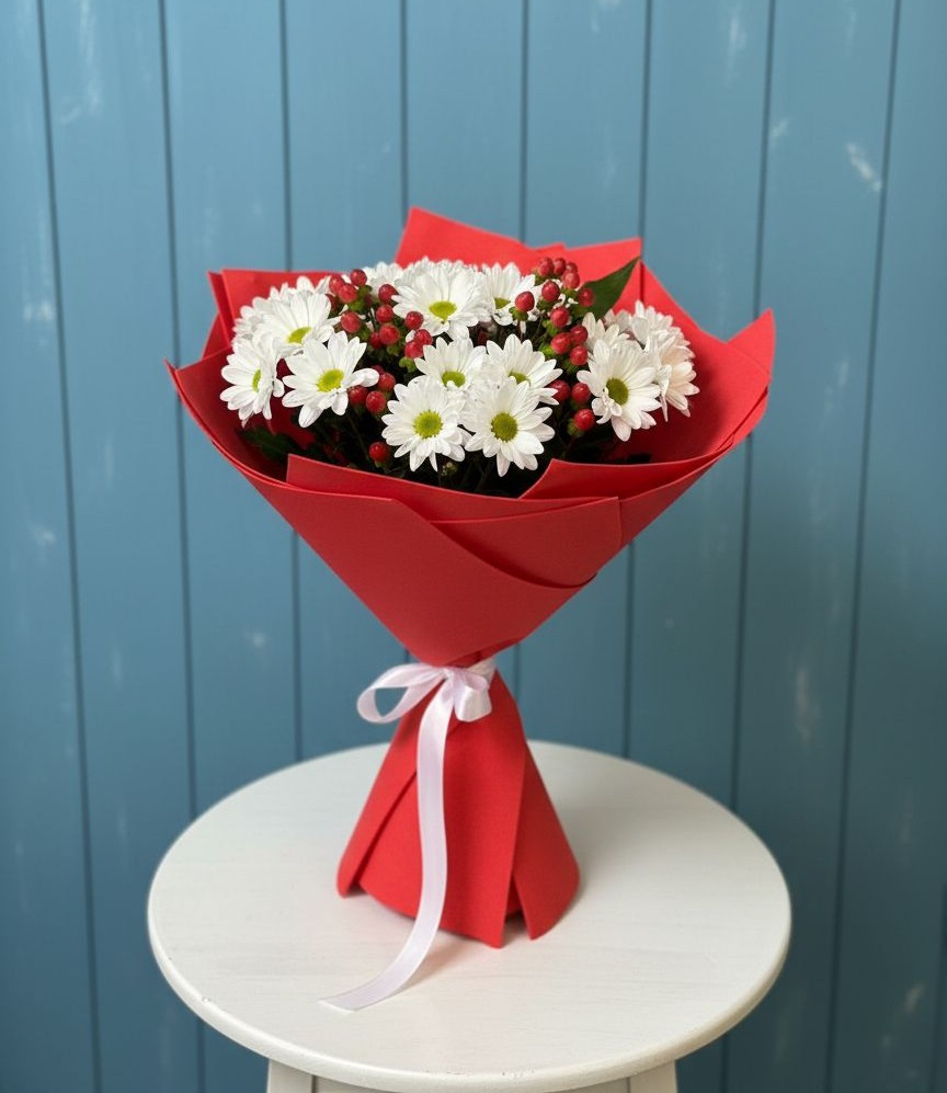 Букет цветов из: Хризантемы в Смоляниново