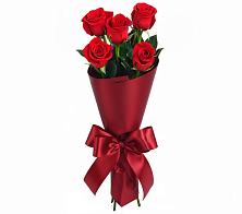 Букет 5 Красных роз Эдлесс Лав в Смоляниново