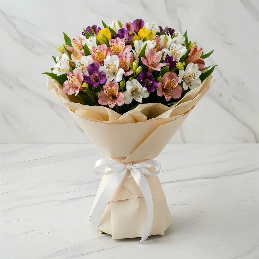 Букет цветов из: Альстромерии в Смоляниново