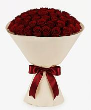 Букет 101 Бордовая роза Блэк Бакарра в Смоляниново