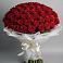 Букет 101 Красная роза Блэк Мэджик в Смоляниново