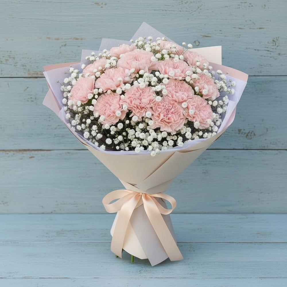 Букет цветов из: Гвоздики в Смоляниново