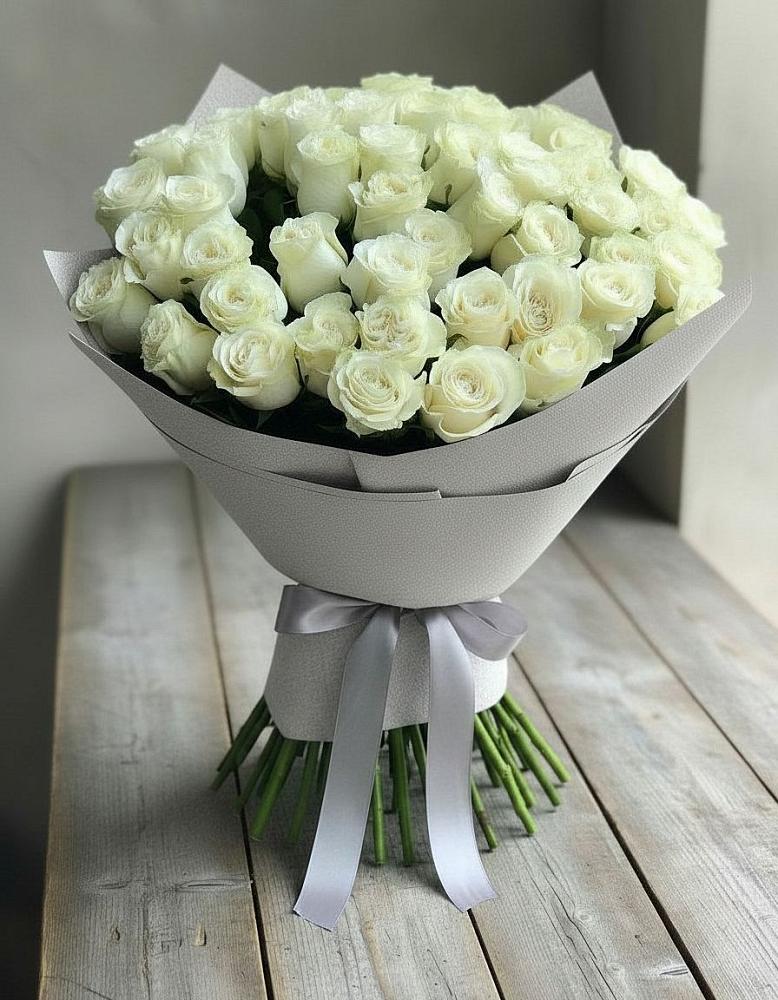Букет 35 Белых роз в Смоляниново