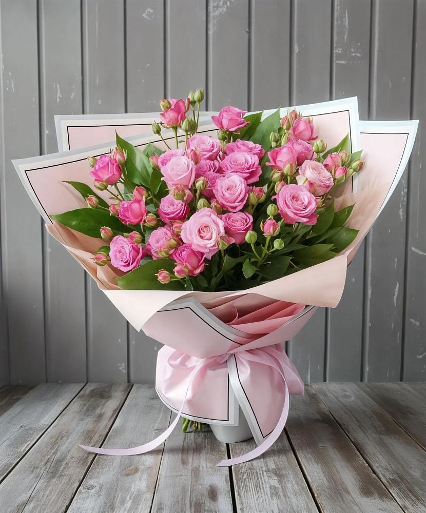 Букет Розовый кустик в Смоляниново