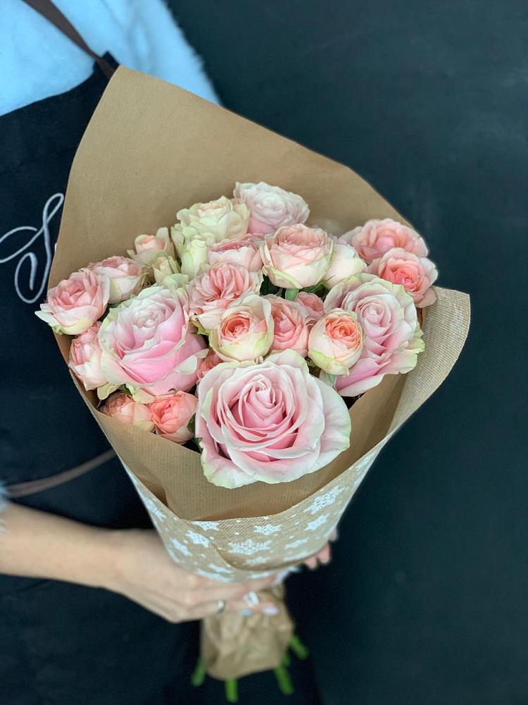 Букет цветов из: Хризантемы и Розы в Смоляниново