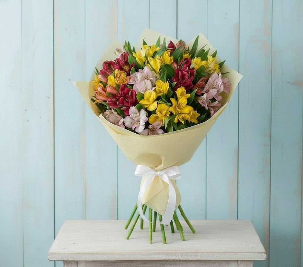 Букет цветов из: Альстромерии в Смоляниново